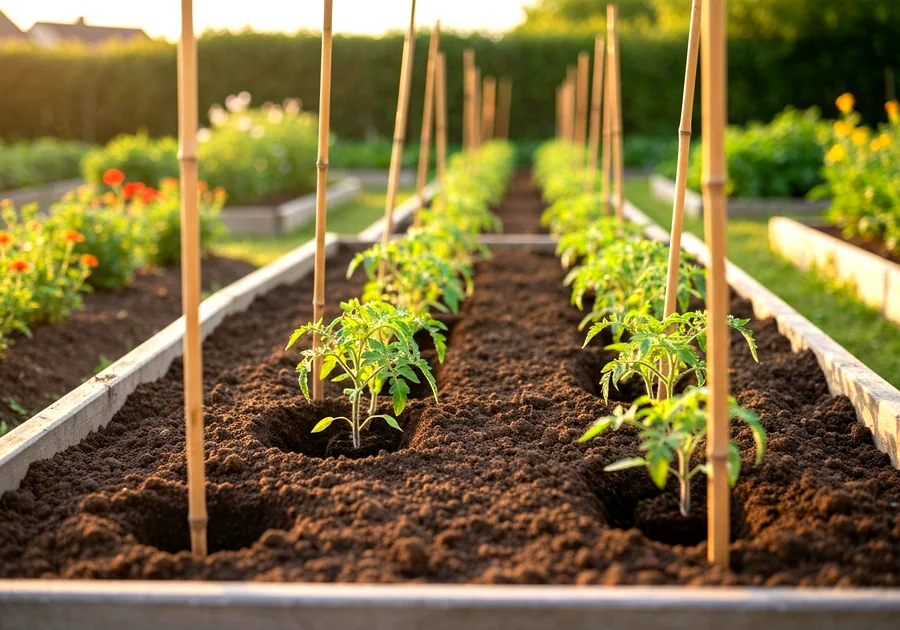 Semer les légumes d'été en pleine terre