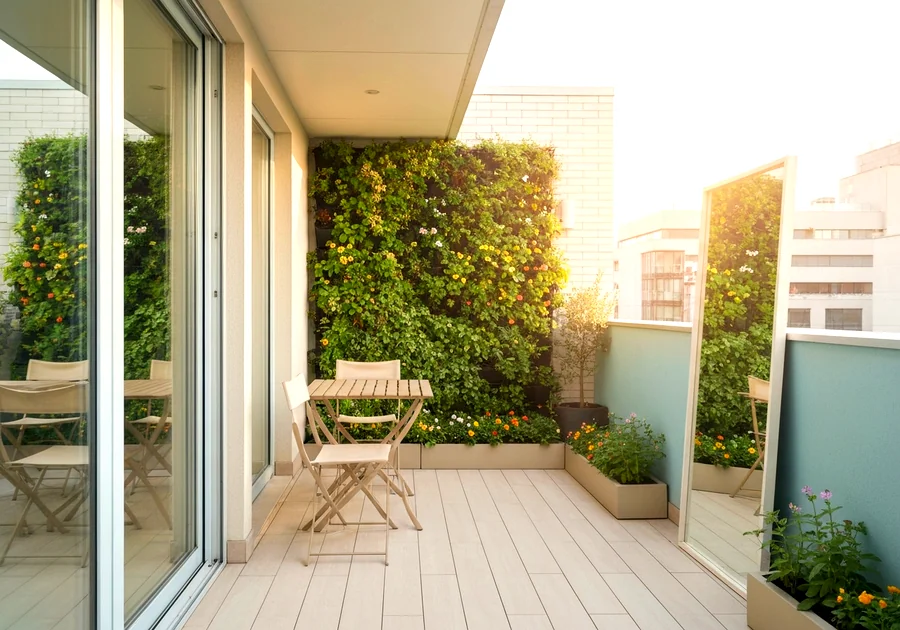 Intégrer des plantes et de la verdure sur la terrasse extérieure