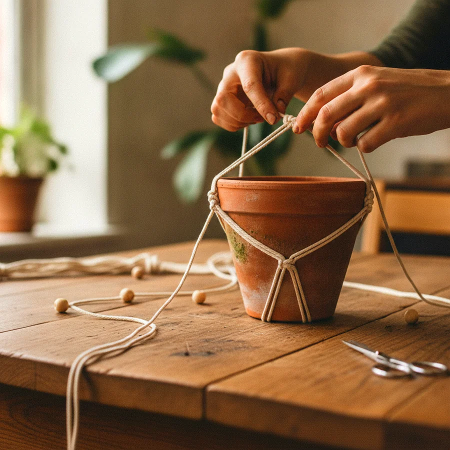 Les meilleures plantes d’intérieur pour suspension macramé